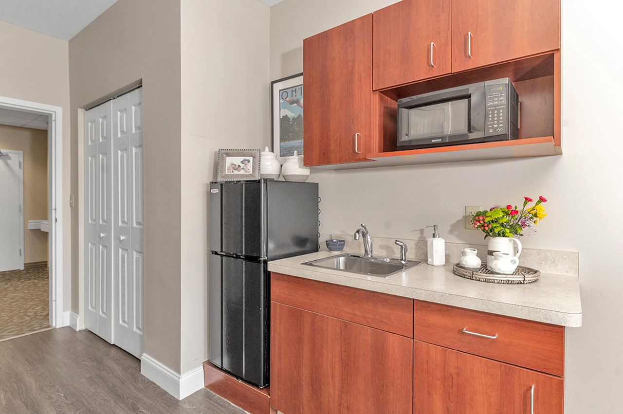 resident apartment with kitchenette